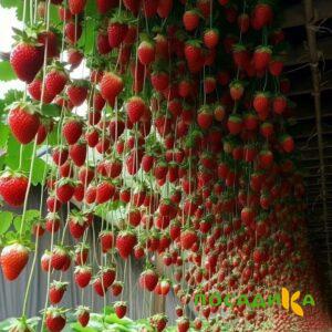 Клубника ампельная Анастасия купить по цене от 370р. в интернет-магазине «Посадика» с доставкой почтой в в Богородске и по всей России – [изображение №1].