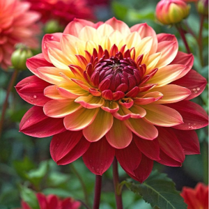 Георгин Оникс Найт купить по цене от 590р. в интернет-магазине «Посадика» с доставкой почтой в в Богородске и по всей России – [изображение №1].